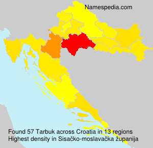 Surname Tarbuk in Croatia