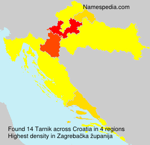 Surname Tarnik in Croatia Surname Tarnik in Croatia