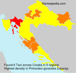 Surname Taxi in Croatia Surname Taxi in Croatia