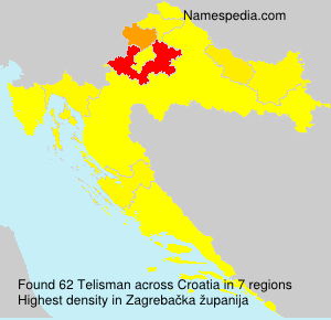 Surname Telisman in Croatia Surname Telisman in Croatia