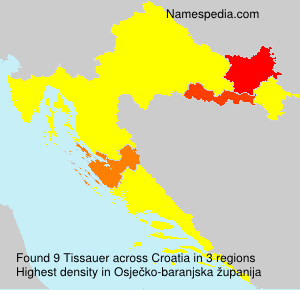 Surname Tissauer in Croatia Surname Tissauer in Croatia