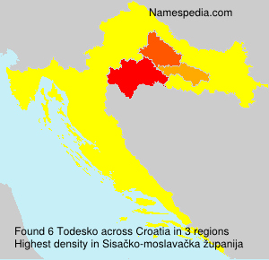 Surname Todesko in Croatia Surname Todesko in Croatia