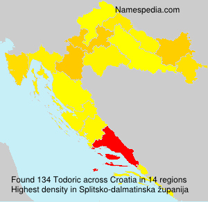 Surname Todoric in Croatia Surname Todoric in Croatia
