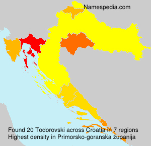 Surname Todorovski in Croatia Surname Todorovski in Croatia