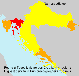 Surname Todosijevic in Croatia Surname Todosijevic in Croatia