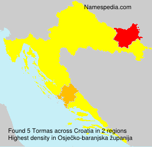 Surname Tormas in Croatia Surname Tormas in Croatia