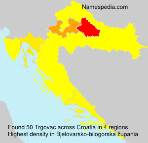 Surname Trgovac in Croatia Surname Trgovac in Croatia