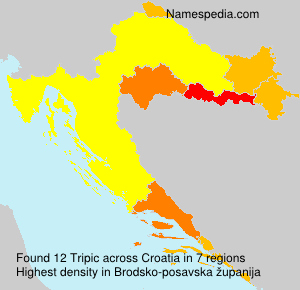 Surname Tripic in Croatia Surname Tripic in Croatia
