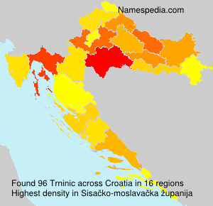 Surname Trninic in Croatia Surname Trninic in Croatia