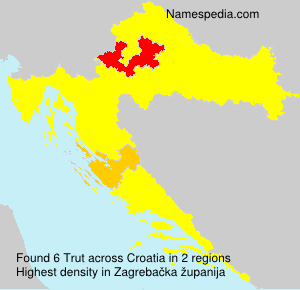 Surname Trut in Croatia Surname Trut in Croatia