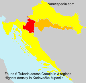 Surname Tukaric in Croatia Surname Tukaric in Croatia