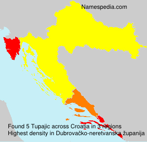 Surname Tupajic in Croatia Surname Tupajic in Croatia
