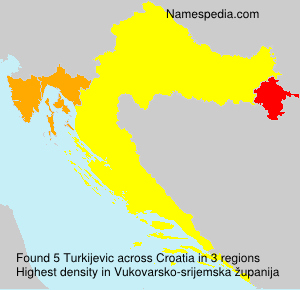 Surname Turkijevic in Croatia Surname Turkijevic in Croatia