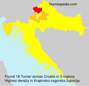 Surname Turner in Croatia Surname Turner in Croatia