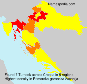 Surname Turnsek in Croatia Surname Turnsek in Croatia