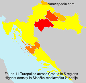 Surname Turopoljac in Croatia Surname Turopoljac in Croatia