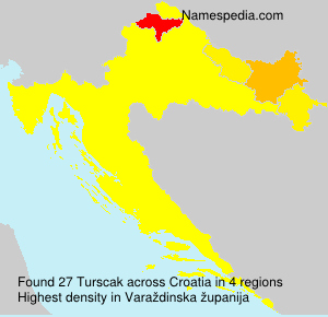 Surname Turscak in Croatia Surname Turscak in Croatia