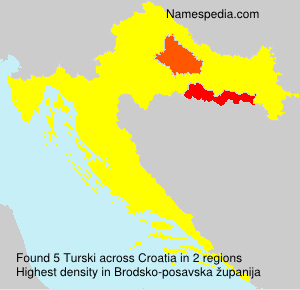 Surname Turski in Croatia Surname Turski in Croatia