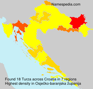 Surname Turza in Croatia Surname Turza in Croatia