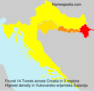 Surname Tvorek in Croatia Surname Tvorek in Croatia