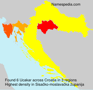Surname Ucakar in Croatia