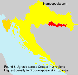 Surname Ugresic in Croatia Surname Ugresic in Croatia