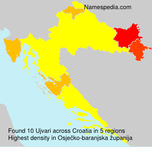 Surname Ujvari in Croatia Surname Ujvari in Croatia