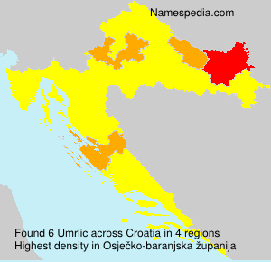 Surname Umrlic in Croatia Surname Umrlic in Croatia