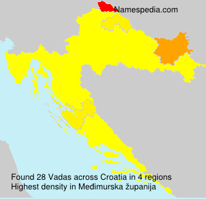 Surname Vadas in Croatia Surname Vadas in Croatia
