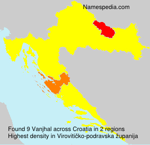Surname Vanjhal in Croatia Surname Vanjhal in Croatia