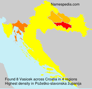 Surname Vasicek in Croatia Surname Vasicek in Croatia