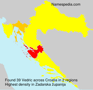 Surname Vedric in Croatia Surname Vedric in Croatia