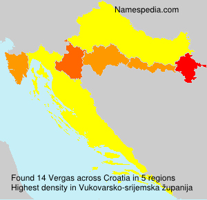 Surname Vergas in Croatia Surname Vergas in Croatia