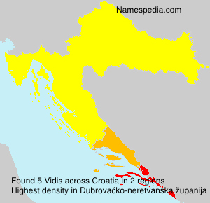 Surname Vidis in Croatia Surname Vidis in Croatia