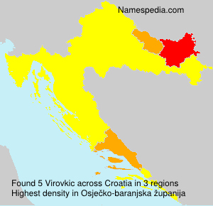 Surname Virovkic in Croatia Surname Virovkic in Croatia