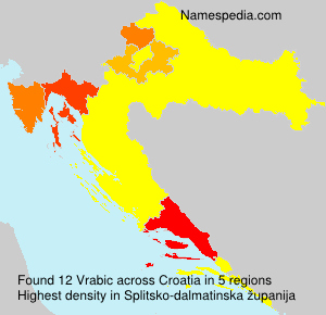 Surname Vrabic in Croatia Surname Vrabic in Croatia