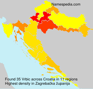 Surname Vrbic in Croatia Surname Vrbic in Croatia