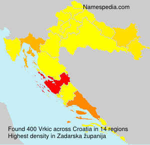 Surname Vrkic in Croatia Surname Vrkic in Croatia