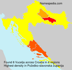 Surname Vucelja in Croatia Surname Vucelja in Croatia