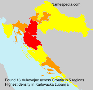 Surname Vukovojac in Croatia Surname Vukovojac in Croatia