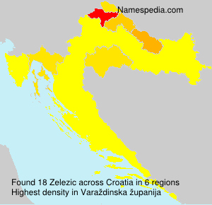 Surname Zelezic in Croatia Surname Zelezic in Croatia