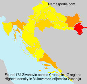 Surname Zivanovic in Croatia Surname Zivanovic in Croatia