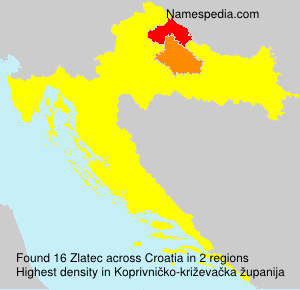 Surname Zlatec in Croatia Surname Zlatec in Croatia