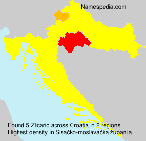 Surname Zlicaric in Croatia Surname Zlicaric in Croatia