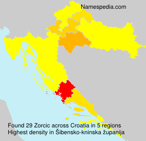 Surname Zorcic in Croatia Surname Zorcic in Croatia
