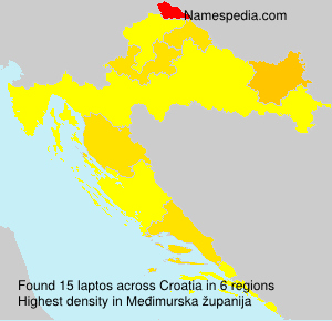 Surname laptos in Croatia Surname laptos in Croatia