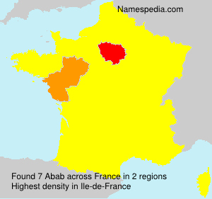 Surname Abab in France Surname Abab in France