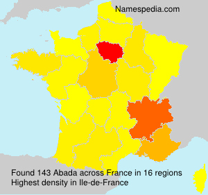 Surname Abada in France Surname Abada in France