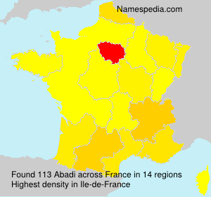 Surname Abadi in France Surname Abadi in France
