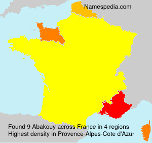 Surname Abakouy in France Surname Abakouy in France